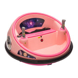 Garvee Ride B Series 12V Kids Electric Bumper Car with Parent Remote Control, 360° Spinning, Music, Safety Belt, Pink, Toddlers 2-3 Years - Pink