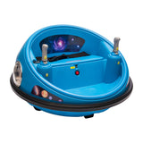 Garvee Ride B Series 12V Kids Electric Bumper Car with Parent Remote Control, 360° Spinning, Music, 2 Speed Modes, Safety Belt, Blue for Toddlers 2-3 Years - Blue