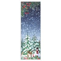 Garvee Christmas Runner Rug 2x6 Soft Faux Wool Non-Slip Polyester Stain-Resistant Foldable Red Holiday Decor for Living Room Hallway