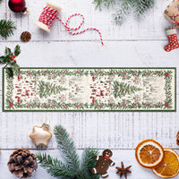 Garvee Christmas Runner Rug 2x6 Red Polyester Non-Slip Soft Faux Wool Washable Foldable Holiday Decor for Living Room Hallway