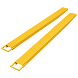 Garvee 72 Inch Forklift Fork Extensions 5mm Steel Heavy-Duty, Tool-Free Installation, Steel Strap Safety, Yellow, 4.5 Inch Inner Width, Warehouse Use - Yellow