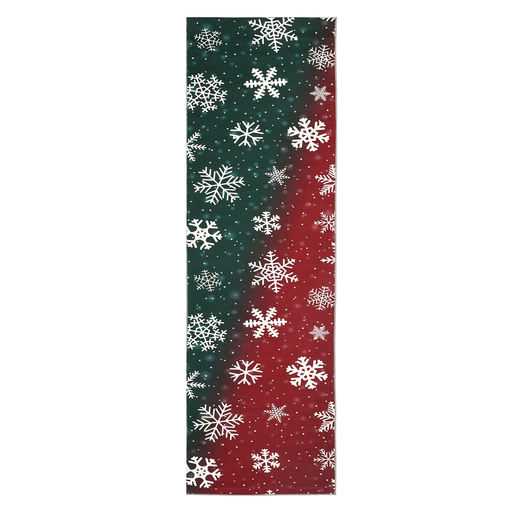 Garvee Bold Color Christmas Red & Green 2x8 Area Rugs - Non-Slip Reversible Washable Skin-Friendly Soft Rug - Machine Washable for Floor Washer, Pets & Baby Friendly Holiday Decor