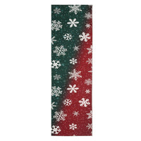 Garvee Bold Color Christmas Red & Green 2x8 Area Rugs - Non-Slip Reversible Washable Skin-Friendly Soft Rug - Machine Washable for Floor Washer, Pets & Baby Friendly Holiday Decor
