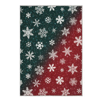 Garvee Bold Color Christmas Red & Green 2x3 Area Rugs - Non-Slip Reversible Washable Skin-Friendly Soft Rug - Machine Washable for Floor Washer, Pets & Baby Friendly Holiday Decor