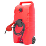 Garvee 14 Gallon Gas Caddy Portable Fuel Tank with Pump for Lawn Mower, Farm, Marine Use, Multi-Color - Red