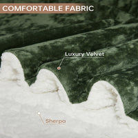 Garvee Electric Blanket Throw, Velvet Heated Throw Blanket, Luxury Soft Electric Heating Blankets, 4 Heat Levels & 4H Auto Off, ETL Certified, Machine Washable, 50" ×60" Green