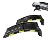 Garvee Heavy Duty Automotive Car Ramp Set – 2 Pack, 8,000 lbs Capacity, 8" Lift, Steel, Reflective Stickers, For Trucks, SUVs, Home Garage Maintenance, Tool Kit – Black