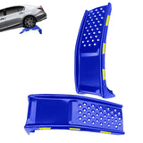 Garvee Heavy Duty Automotive Car Ramp Set – 2 Pack, 8,000 lbs Capacity, 8" Lift, Durable Steel, Reflective Safety Stickers, Ideal for Truck, SUV, Garage Maintenance, Tool Kit – Blue - Blue