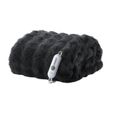 Garvee Heated Blanket Throw, Faux Fur Electric Throw with 4 Heat Settings, Soft Bubble Blanket with 4 Hours Auto-Off & Overheat Protection, for Gifts Home Couch or Bed, Dark Grey - Grey