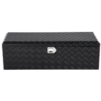 Garvee 20X12 Inch Truck Bed Tool Box, Heavy-Duty Aluminum Diamond Plate Storage Chest, Waterproof with Lock, for Trucks, Trailers, RVs, and Warehouses, Black