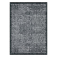Garvee Living Room Area Rug 9x12 Dark Grey, Washable Non Slip Stain Resistant Geometric Carpet for Dining Room Bedroom Home Office