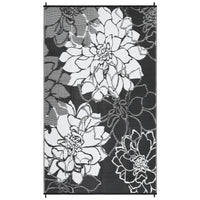 Garvee Large Outdoor Rug 9x18 Waterproof Reversible Floral Design Polypropylene Plastic Straw Non-Slip UV Resistant Patio Deck RV Camping
