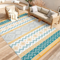 Garvee Outdoor Area Rug Waterproof Plastic Straw Rug, Boho Reversible RV Mat, Stain-Resistant Indoor Outdoor Carpet for Picnic, Deck, Balcony, Beach, Patio
