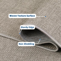 Garvee Washable Runner Rug 2x6 Tan Non Slip Low Pile Foldable Mat for Entryway Kitchen Bathroom