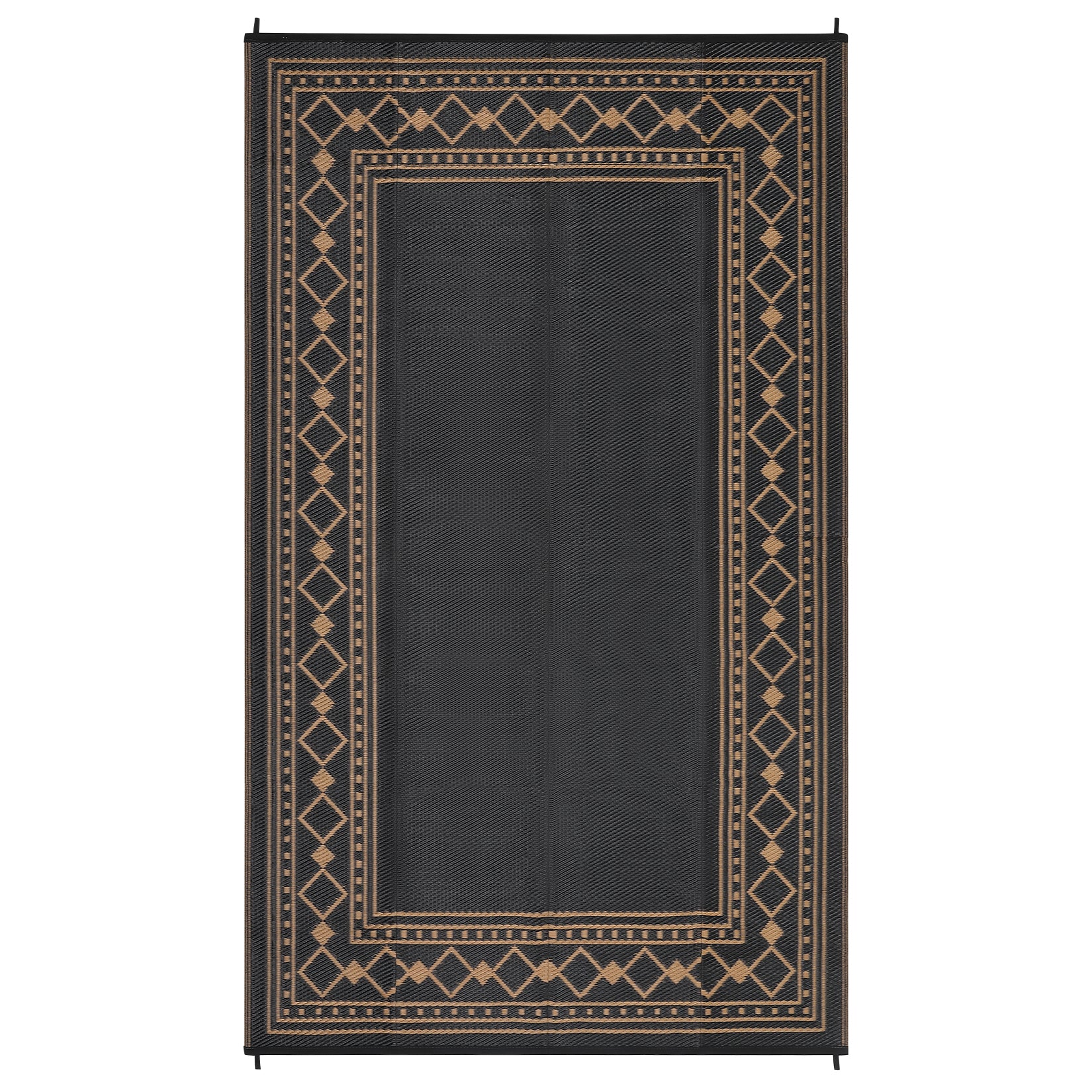 Garvee Outdoor Rug 9x18 ft Waterproof Reversible Plastic Straw Rug for Patio, RV, Camping, Deck, Balcony, Dark Brown