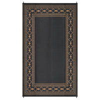 Garvee Outdoor Rug 9x18 ft Waterproof Reversible Plastic Straw Rug for Patio, RV, Camping, Deck, Balcony, Dark Brown