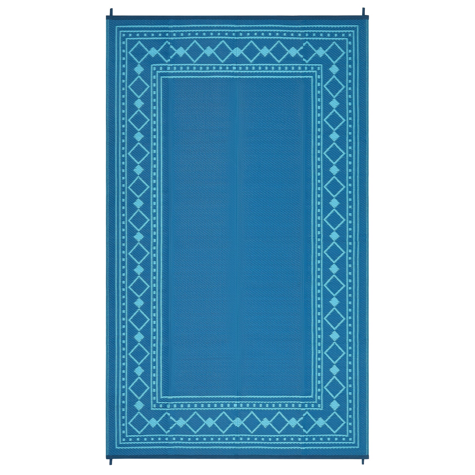 Garvee Outdoor Rug 9x18 ft Waterproof Reversible Plastic Straw Rug for Patio, RV, Camping, Deck, Balcony - Green/Blue