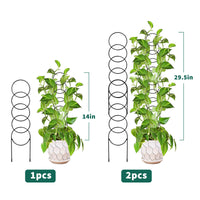 Garvee 17.3 Small Trellis for Potted Plants, 12 Pcs Heavy Duty Sturdy Metal Trellis for Climbing Plants, Rustproof Houseplant Support for Pothos Hoya Ivy Flower
