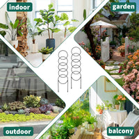 Garvee 17.3 Small Trellis for Potted Plants, 12 Pcs Heavy Duty Sturdy Metal Trellis for Climbing Plants, Rustproof Houseplant Support for Pothos Hoya Ivy Flower