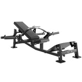 Garvee Hip Thrust Machine with Adjustable Footboard and Beltwand for Home Gym, 630LBS Capacity, Fit 2" Weight Plates, Black