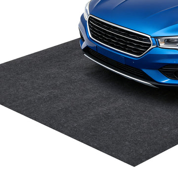 Garvee Garage Mats Oversize Garage Floor Paking Mat for Under Car, 7'4" × 17' Non-Slip Gray Garage Flooring Carpets, Absorbent Oil Garage Parking Mat, Waterproof Mats