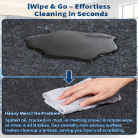 Garvee Garage Mats Oversize Garage Floor Paking Mat for Under Car, 7'4" × 20' Non-Slip Gray Garage Flooring Carpets, Absorbent Oil Garage Parking Mat, Waterproof Mats