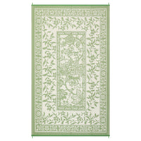 Garvee Reversible Outdoor Area Rug 9x12ft, Gray Green/Ivory White - Waterproof & UV Resistant Plastic Mat, Easy Clean, Portable for Patio, Garden, Camping, RV