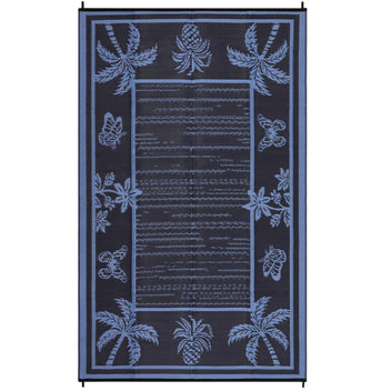 Garvee Outdoor Rug 9x12 Waterproof Reversible Polypropylene Durable UV-Protected Quick-Dry Patio Deck Balcony Camping