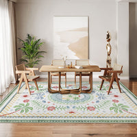 Garvee Premium Animal & Floral Area Rug – Kids & Living Room Friendly, Soft Woven Carpet, 5x7 ft