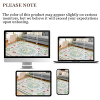 Garvee Premium Animal & Floral Area Rug – Kids & Living Room Friendly, Soft Woven Carpet, 5x7 ft