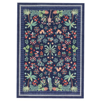 Garvee Jungle 10x13 Area Rugs Washable Non Slip Animal Print Tropical Bedroom Living Room Blue