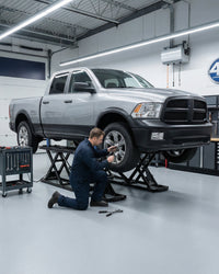 Garvee 7000 LBS Heavy Duty Hydraulic Car Lift, Portable Scissor Lift with Q235B Carbon Steel Frame, 26.8" Max Height Collapsible Auto Lift with Extension Plates for Home Garage, SUVs, Light Trucks