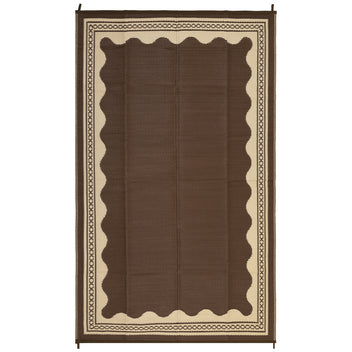Garvee Outdoor Rug 10x14 Waterproof Reversible Plastic Straw Quick-Dry Stain-Resistant Lightweight Foldable for Patio Camping Picnic