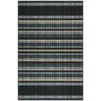 Garvee Checkered Area Rug 10x13, Washable Non Slip Low Pile Plaid Rug for Living Room Bedroom Dining Room, Black