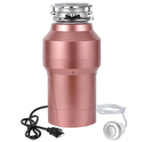 Garvee Garbage Disposal, 0.75HP 3/4H Sink Garbage Disposal With wireless Switch, 560W 4200r/Min Continuous Feed Food Waste Disposer Cleaner With 14 In Power Cord - Rose Gold