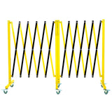 Garvee Retractable 19.8FT Safety Barrier Gate, Metal with Warning Board