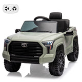 Garvee Ride - P Series: 12V Ride on Car For Kids Age 3+ , Licensed Toyota, with Remote Control, MP3, LED Lights, Suspension System, Double Doors, Safety Belt, Ride On Toys for Boys Girls - Green - Green