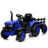 Garvee Ride - P Series: 12V Remote Control Tractor for Kids with 7-LED & Safety Belt - Blue - Blue