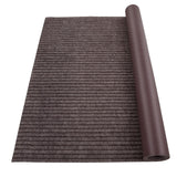 Garvee 6' × 13.1' Boat Marine Carpet,Stripe Brown Marine Carpet, Indoor/Outdoor Rug, TPR Non-Slip, Waterproof, for Patio Deck, Outdoor Use, Camping - Brown