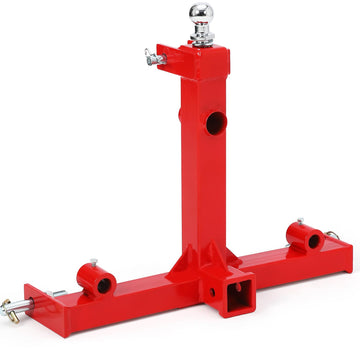 Garvee 3000lbs 3Pt Gooseneck Trailer Hitch, 2 Inch for Cat 1 Tractors