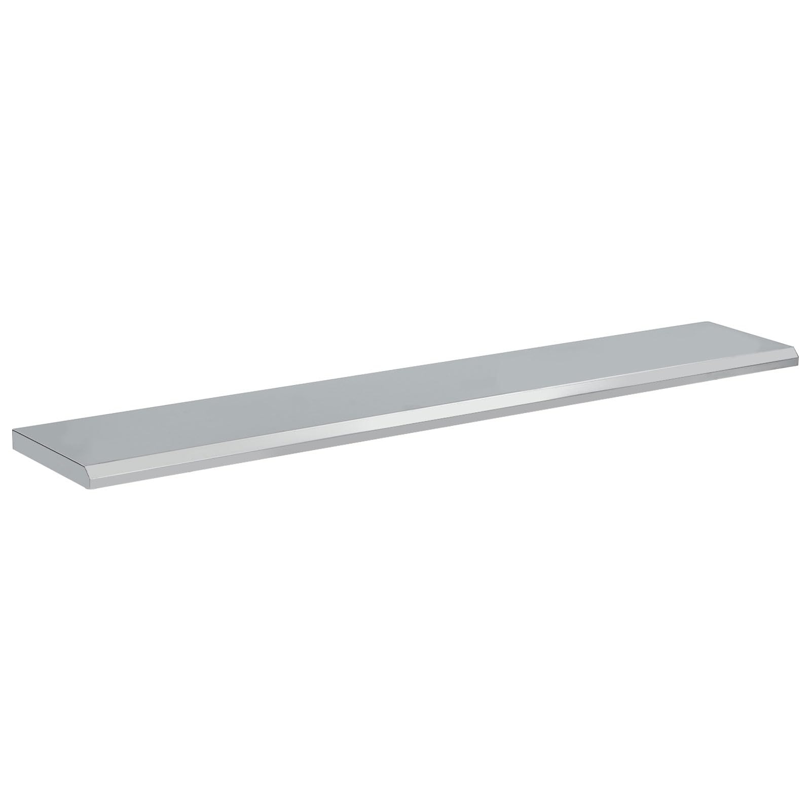 Garvee Folding Concession Shelf 72" x 12" - 304 Stainless Steel, Wall Mount, Drop Down, for Food Truck, BBQ, Restaurant