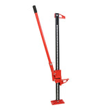 Garvee 3 Ton Farm Jack, 48" Utility Farm Jack, 6600 Lbs Capacity Ratcheting Off Road Utility Jack, Heavy-Duty Farm Jack Foratv, Utv, SUV, Tractor, Truck, Universal Jack - Red