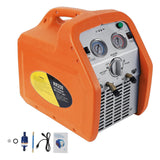 Garvee 120V Ac 60Hz 3/4 Horsepower Single Cylinder Portable Refrigerant Recovery Machine, Orange - Orange