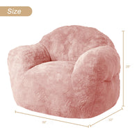 Garvee Bean Bag Chair, 39 in Bean Bag Couch for Adults Kids, Pink Bean Bag Chair Soft Beanbag Chair Foam Filled Lazy Floor Sofa Beanbag Sofa Chair with Armrests for Living Room, Pink