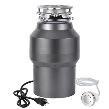 Garvee 1/2HP Garbage Disposal, 380W 110V Food Waste Grinding System for Kitchen Sinks, Continuous Feed Food Waste Disposer With 14 Inch Power Cord, 3500r/Min, wirelee Switches