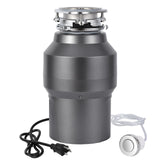 Garvee 1/2HP Garbage Disposal, 380W 110V Food Waste Grinding System for Kitchen Sinks, Continuous Feed Food Waste Disposer With 14 Inch Power Cord, 3500r/Min, wirelee Switches - Gray