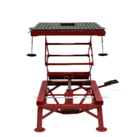 Garvee Hydraulic Motorcycle Lift Table, 300 LBS Capacity Motorcycle Scissor Jack Lift with Wide Deck, J-hooks, Hydraulic Foot-Operated Jack Stand for Motorcycles - Without Wheels