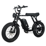 Garvee Electric Mountain Bike for Adults 20" x 4.0 Fat Tire, E-Bike 750W Motor 48V 15.6Ah Removable Battery, Max Speed 40MPH, Shi mano 7-Speed Adult Electric Bicycle for Off-Road Adventures, Black - black