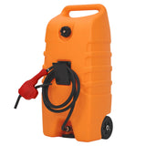 Garvee 14 Gallon Fuel Tank, Portable Diesel Transfer Gas Can Heavy-Duty Fuel Caddy Gray for Car ATV Boat, Orange - Orange