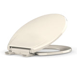 Garvee Toilet Seat Round,Toilet Seat with Quick-Release And Quick-Attach, Plastic Toilet Seat with Soft Close,Easy Install and Clean - Fits Most Round Toilets Almond - almond color